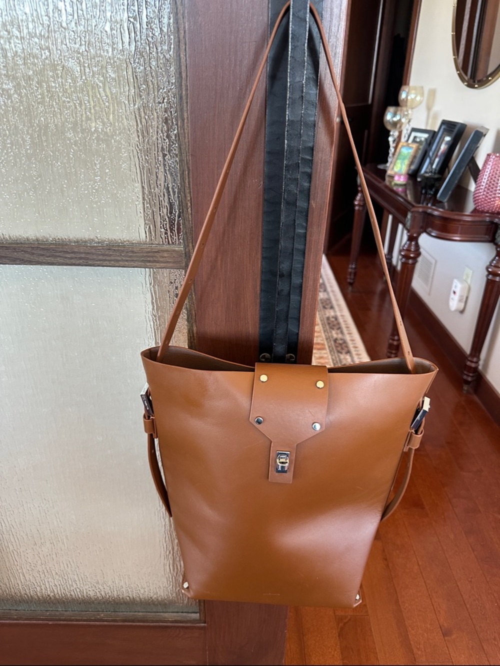 ALLSAINTS
Miro Shoulder Bag Brown Leather Tote. With dust bag NWT